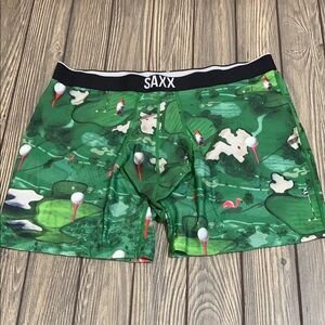 SAXX Men's Volt Breathable Mesh Green Boxer Briefs